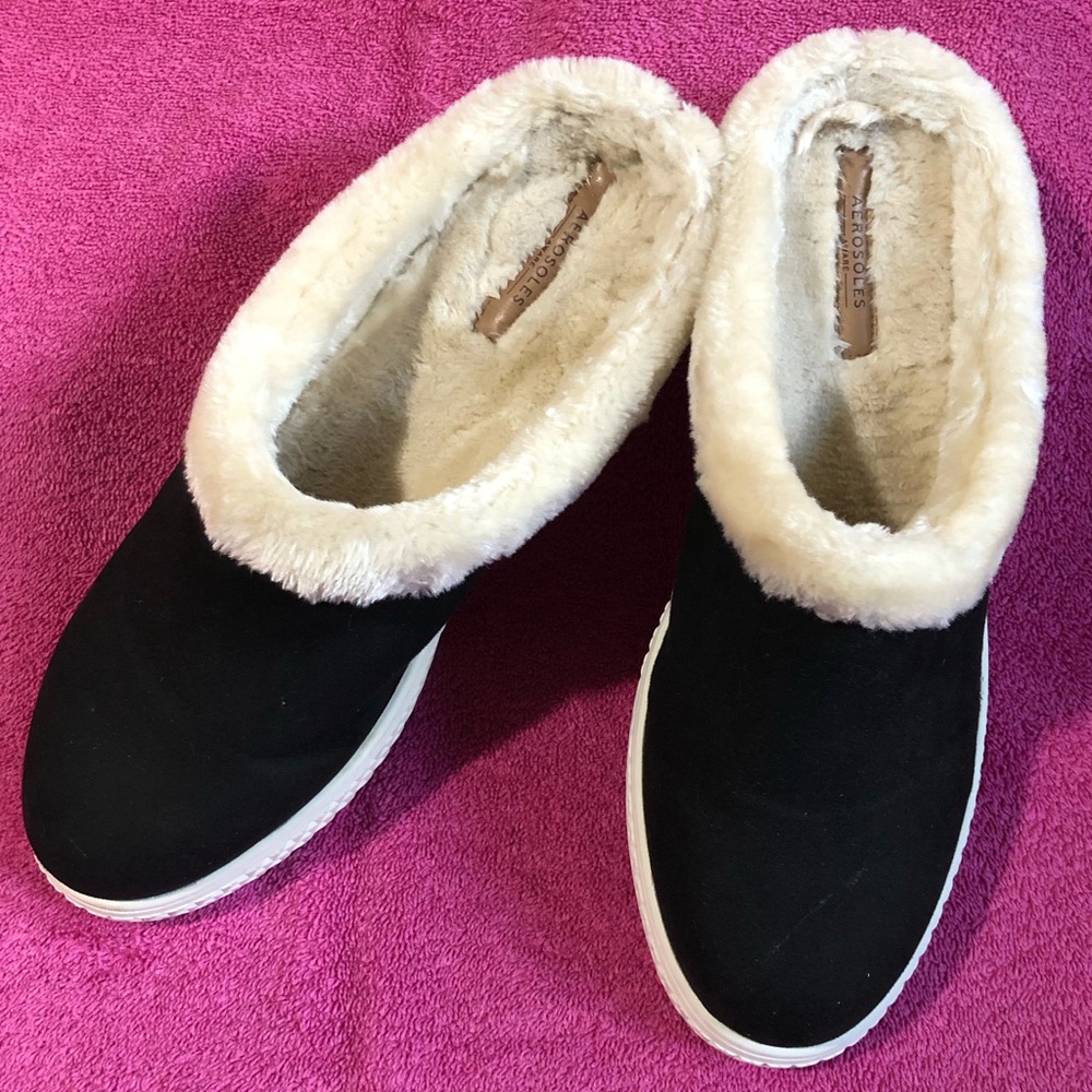 Aerosoles Women’s Black Ella Mules Sneaker Slides